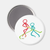 Ice Hockey Stickmen Magnet (Vorderseite/Rückseite)