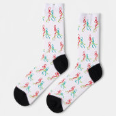 Ice Hockey Stickmen Socken (Linkes Detail)
