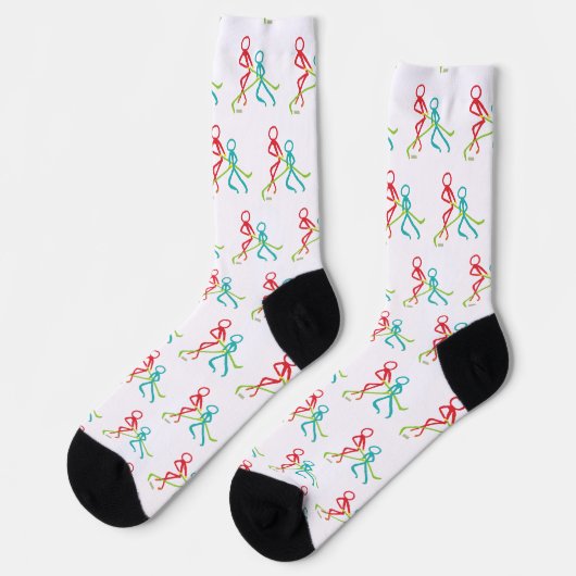 Ice Hockey Stickmen Socken (Linkes Detail)