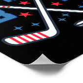 Ice Hockey Thirteen Birthday Boy 13th Party Boys A Poster (Ecke)