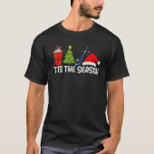 Ice Hockey Tis The Season Funny Christmas Hockey F T-Shirt (Vorderseite)
