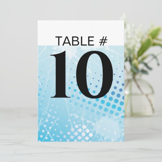 ICE HOCKEY Tischnummer Sitzkarten (Stehend Vorderseite)