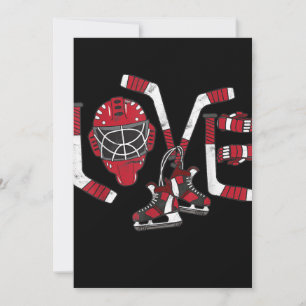 Ice Hockey Valentinstag Liebe Niedlich Gift Boys G Feiertagskarte