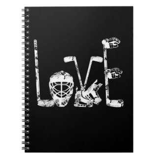 Ice Hockey Valentinstag Liebe Niedlich Gift Boys G Notizblock