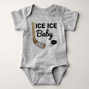 Ice Ice Baby Hockey Baby Strampler