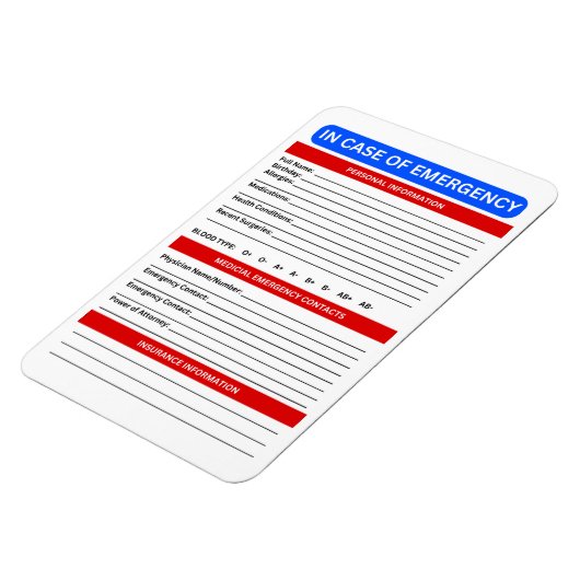 ICE im Falle eines Krisenreaktionsmagazins Magnet (Linke Seite)