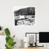 Ice Jam Dawson Bridge Alaska 1910 Poster (Heimbüro)