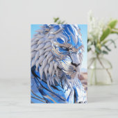 Ice Kitty Feiertagskarte (Stehend Vorderseite)