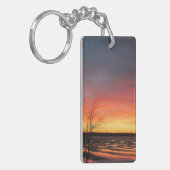 Ice Lake Sunset Acrylic Schlüsselanhänger (Vorderseite links)