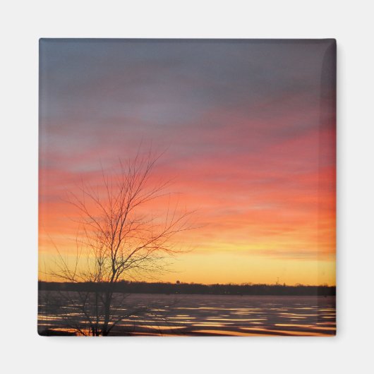 Ice Lake Sunset Magnet (Vorne)