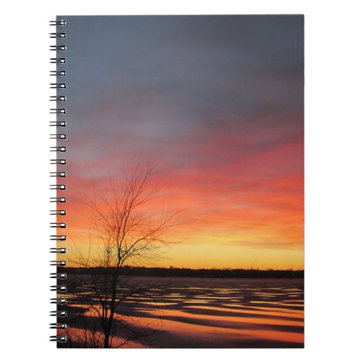 Ice Lake Sunset Notebook Notizblock (Vorderseite)