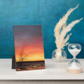 Ice Lake Sunset Plaza Fotoplatte (Seite)