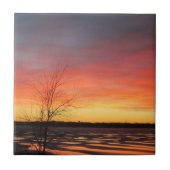 Ice Lake Sunset Tile Fliese (Vorderseite)