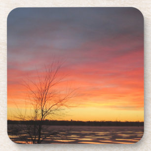 Ice Lake Sunset Untersetzer - Set 6