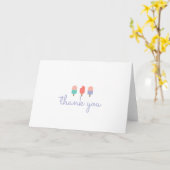 Ice Lolly Danke-Card Karte (Gelbe Blume)