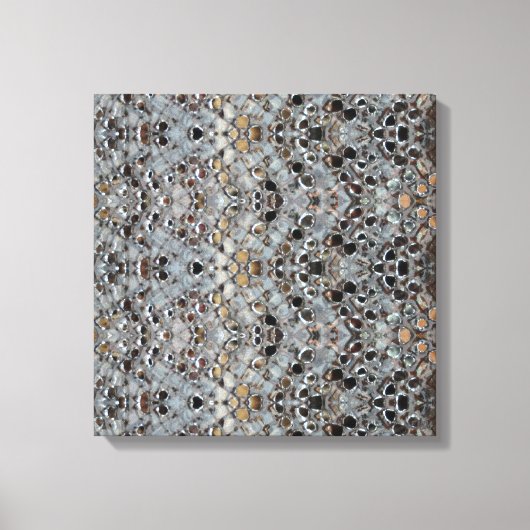 Ice Metal Fire II Stretched Canvas Print Leinwanddruck (Vorderseite)