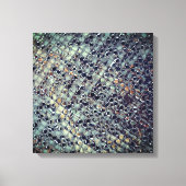 Ice Metal Fire Pit Screen Stretched Canvas Print Leinwanddruck (Vorderseite)