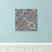 Ice Metal Fire Stretched Canvas Print Leinwanddruck (Insitu (Holzboden))