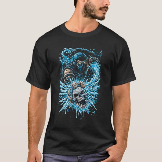Ice Ninja (Sub-Zero Style) T-Shirt (Vorderseite)