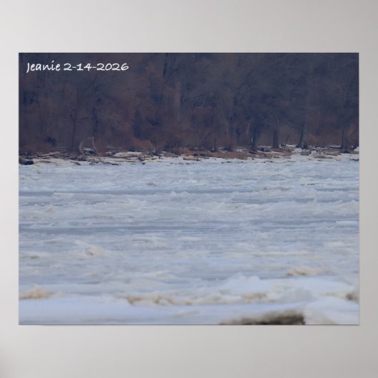Ice on the Delaware River 2026 Poster (Vorne)