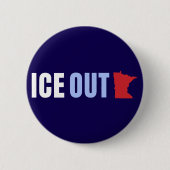 ICE OUT Anti Trump Button (Vorderseite)