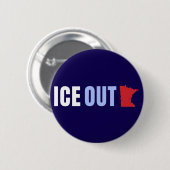 ICE OUT Anti Trump Button (Vorne & Hinten)