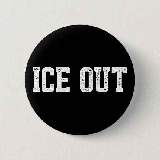 ICE Out Immigration Reform anti-ICE Button (Vorderseite)