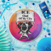 ICE Out of My City Paper Plate Pappteller (Party)