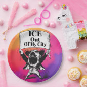 ICE Out of My City Paper Plate Pappteller (Party)