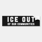 ICE Out Of Our Communities Anti-ICE Autoaufkleber (Vorne)