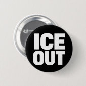 "ICE OUT" protest button (Vorne & Hinten)