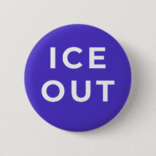 ICE OUT Protest-Button   Mutige Einwanderungsgerec Button