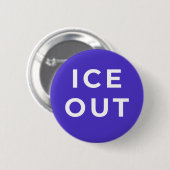ICE OUT Protest-Button | Mutige Einwanderungsgerec Button (Vorne & Hinten)
