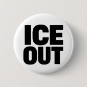 "ICE OUT" Protestbutton Button (Vorderseite)