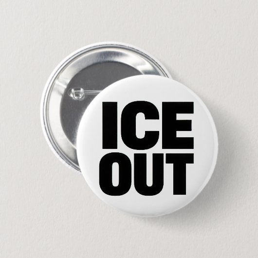"ICE OUT" Protestbutton Button (Vorne & Hinten)