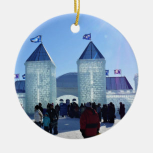 Ice Palace in Carnaval de Quebec, Kanada Keramik Ornament