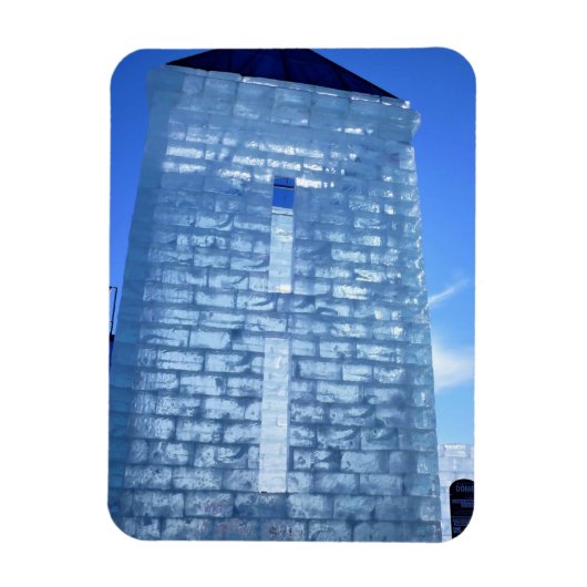 Ice Palace in Carnaval de Quebec, Kanada Magnet (Vertikal)