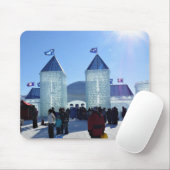 Ice Palace in Carnaval de Quebec, Kanada Mousepad (Mit Mouse)