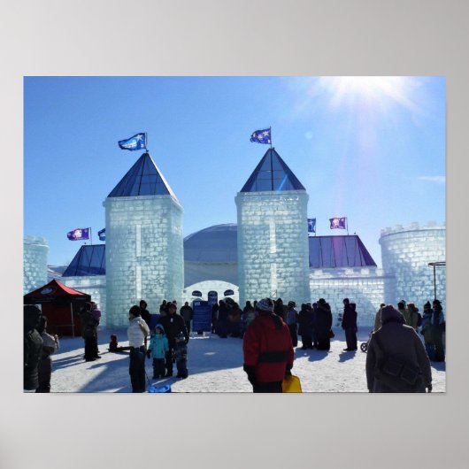Ice Palace in Carnaval de Quebec, Kanada Poster (Vorne)