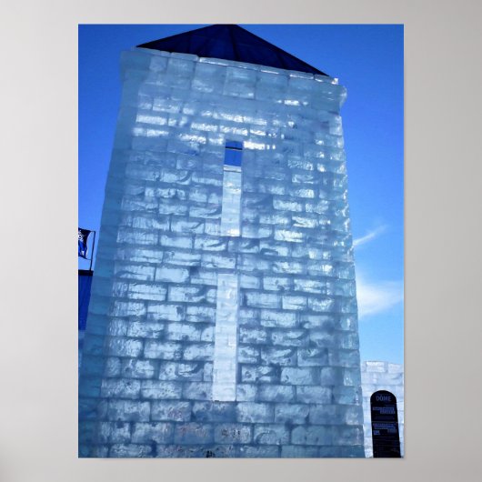 Ice Palace in Carnaval de Quebec, Kanada Poster (Vorne)