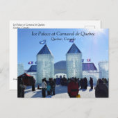 Ice Palace in Carnaval de Quebec, Kanada Postkarte (Vorne/Hinten)