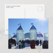 Ice Palace in Carnaval de Quebec, Kanada Postkarte (Vorne/Hinten)