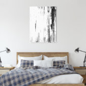'Ice Pick' Abstrakte Schwarz-Weiß-Kunst Leinwanddruck (Insitu (Schlafzimmer))