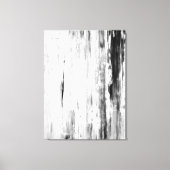'Ice Pick' Abstrakte Schwarz-Weiß-Kunst Leinwanddruck (Vorderseite)