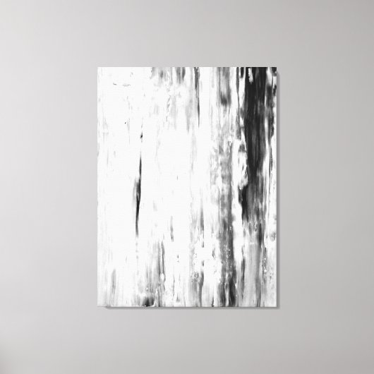 'Ice Pick' Abstrakte Schwarz-Weiß-Kunst Leinwanddruck (Vorderseite)