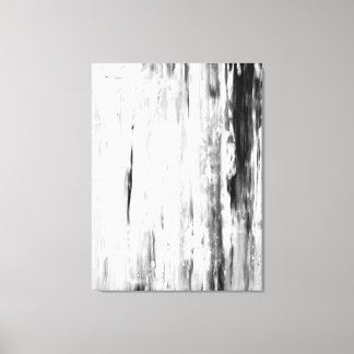 'Ice Pick' Abstrakte Schwarz-Weiß-Kunst Leinwanddruck