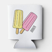 Ice Pop Cartoon Illustration Dosenkühler (Rückseite)