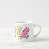 Ice Pop Cartoon Illustration Espressotasse (Rechts)