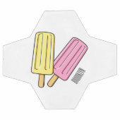 Ice Pop Cartoon Illustration Fußball (Flach)