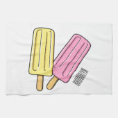 Ice Pop Cartoon Illustration Geschirrtuch (Horizontal)